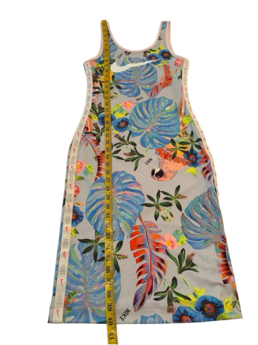 NIKE Tropical Outdoor Activewear Tank Dress Womens Small Golf, Walking, Fishing - Picture 13 of 17
